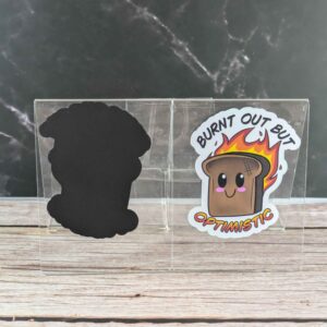 Burnt Out But Optimistic - 3" Magnet