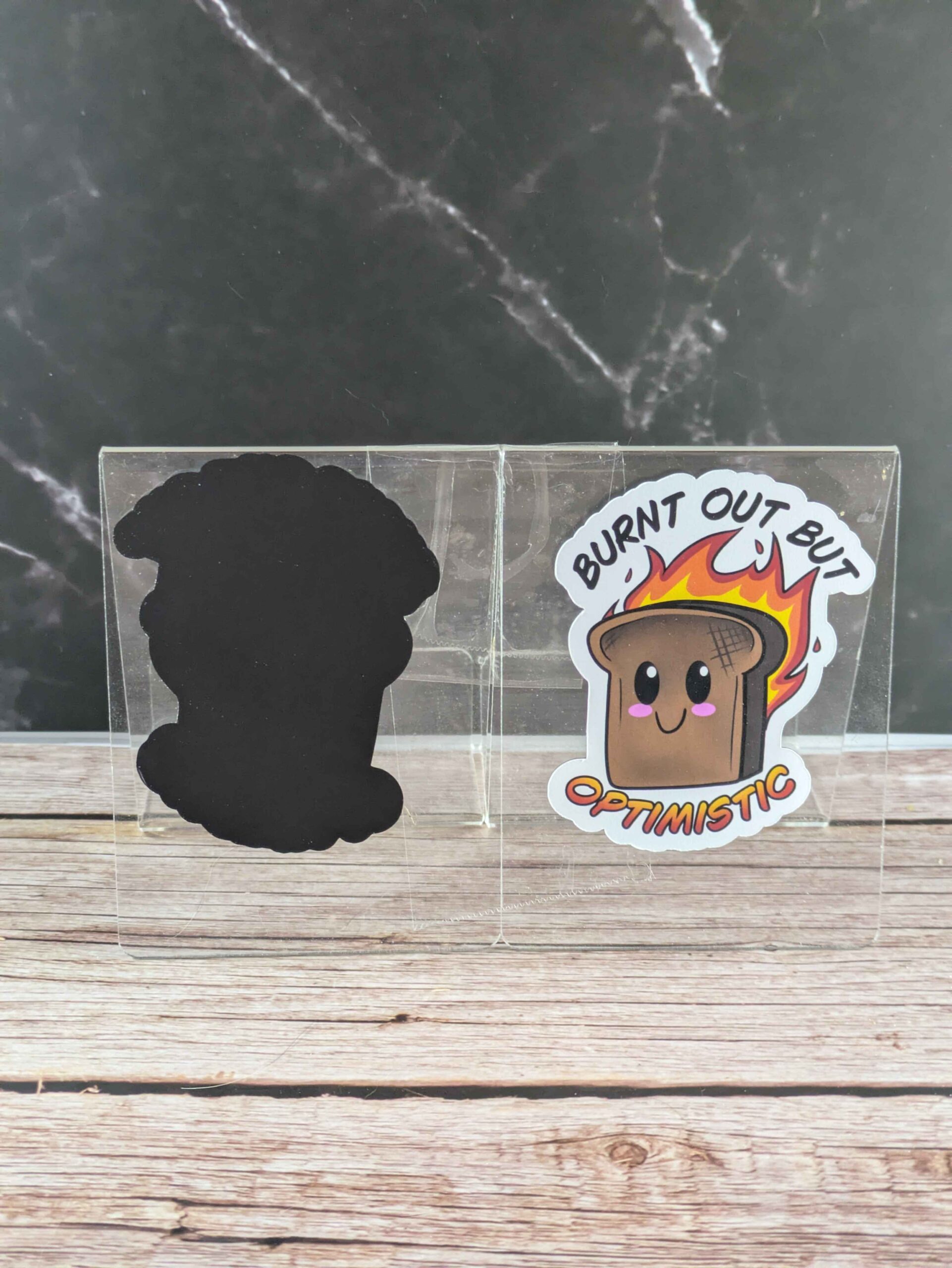 Burnt Out But Optimistic - 3" Magnet