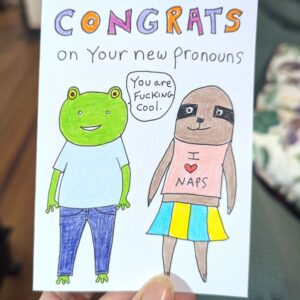 New Pronoun Card