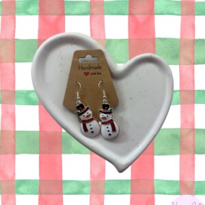 Snowman earrings