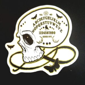 Ouija Board Skull Sticker