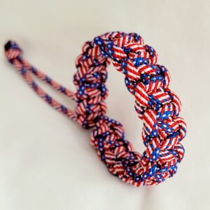 Paracord Braided Unisex Adjustable Bracelet - Stars & Stripes