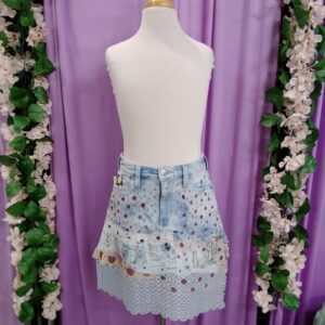 Denim & Lace Skirt