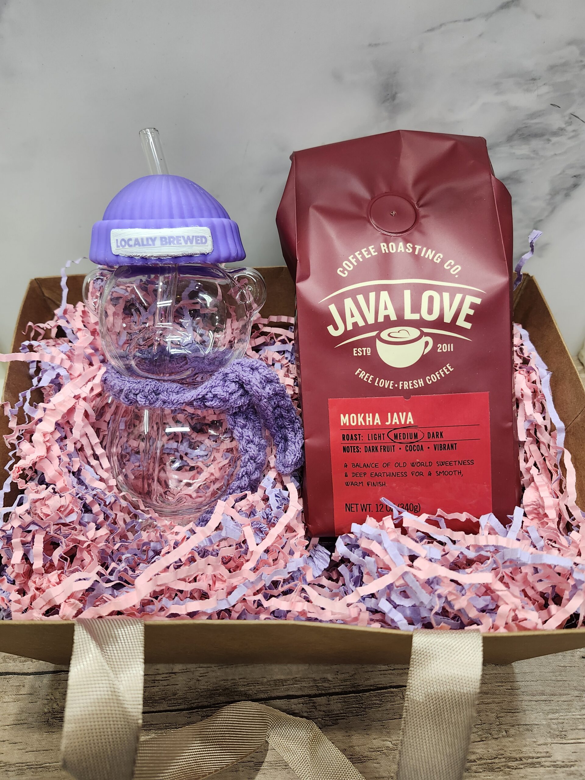 I Love You Beary Much Valentine Tea / Coffee Gift Baskets - Image 2