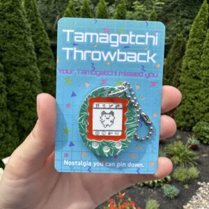 90s Digital Pet Inspired Pin - Large Size