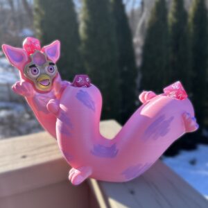 Long Furby Dice Holder - Pink Loop Furby