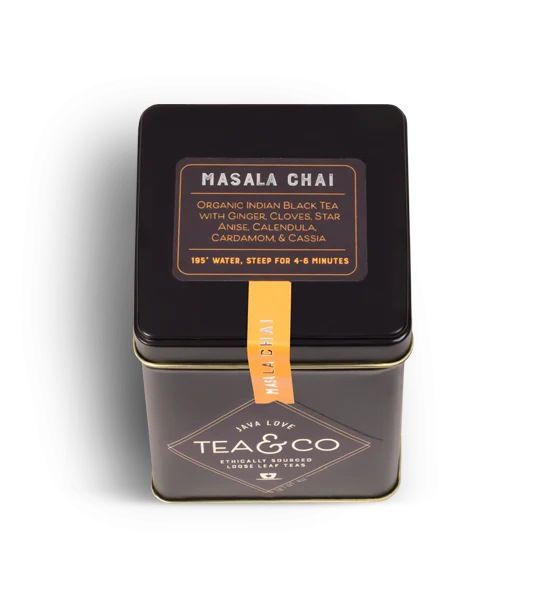 Organic Masala Chai Loose Leaf Tea 4oz Tin - Image 4