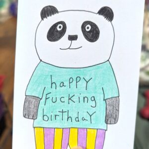 Happy Fucking Birthday Panda Card