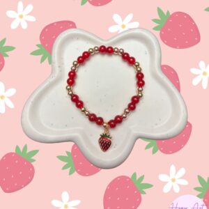 Strawberry charm bracelet