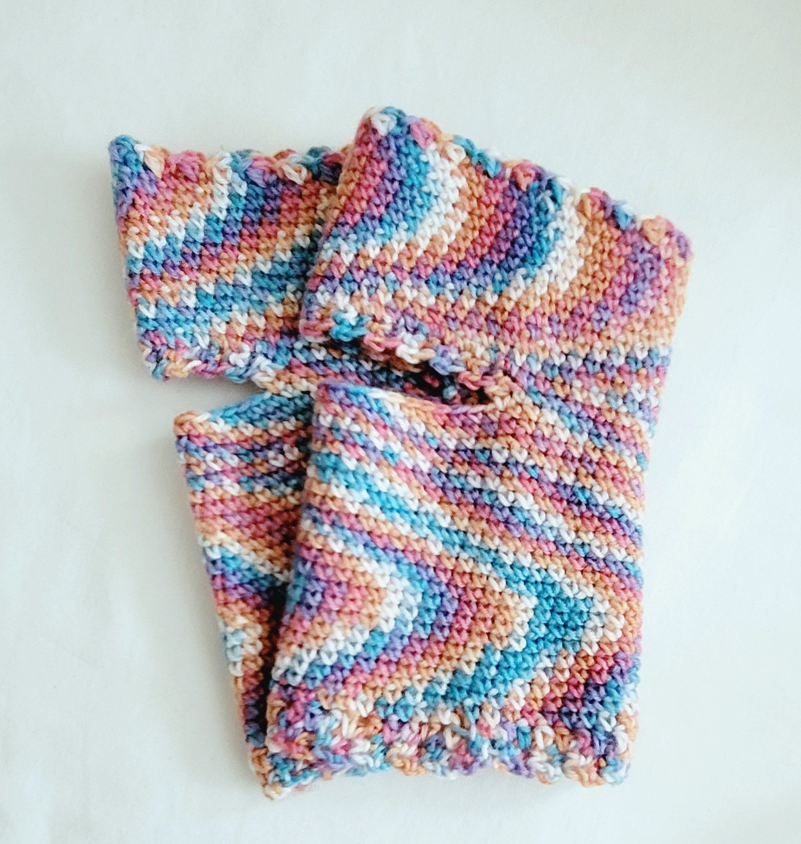 Yoga Socks – Crochet Socks for Yoga & Pilates - Orange/Pink - Image 3