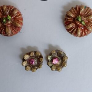 Two pairs of handmade flower studs!!!