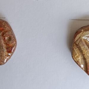 Faux Porcelain Geometric Studs