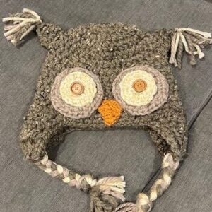 Crocheted Owl Hat