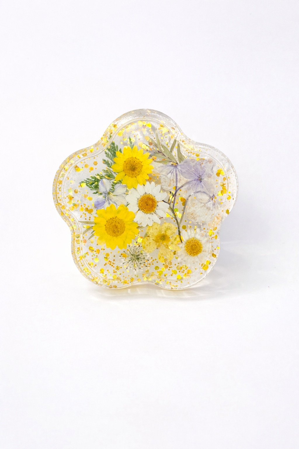 Floral Shaped Resin Trinket Tray for Jewelry, Soap, Coaster, Makeup - Image 3