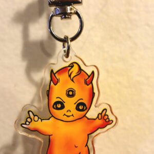 Evil kewpie Doll Acrylic Keychain