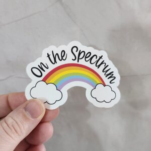 On The Spectrum Raimbow Vinyl Sticker 3"