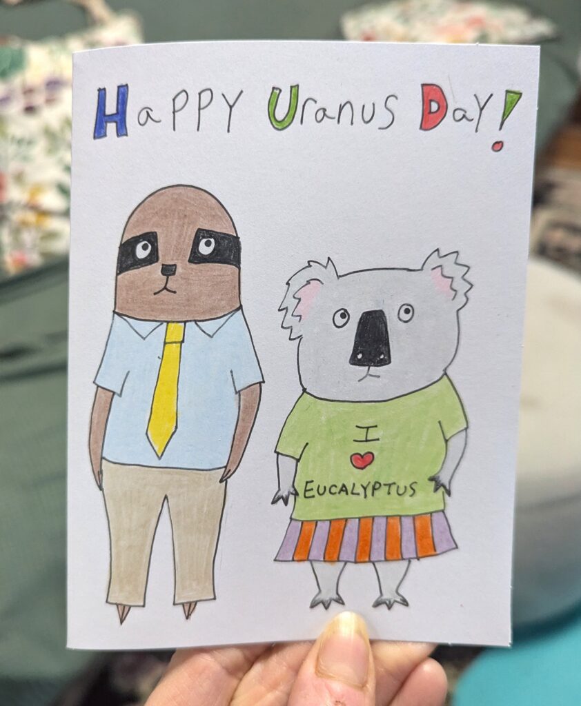 Happy Uranus Day Card