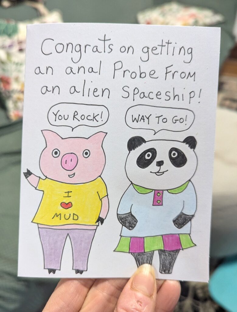 Alien Anal Probe Card