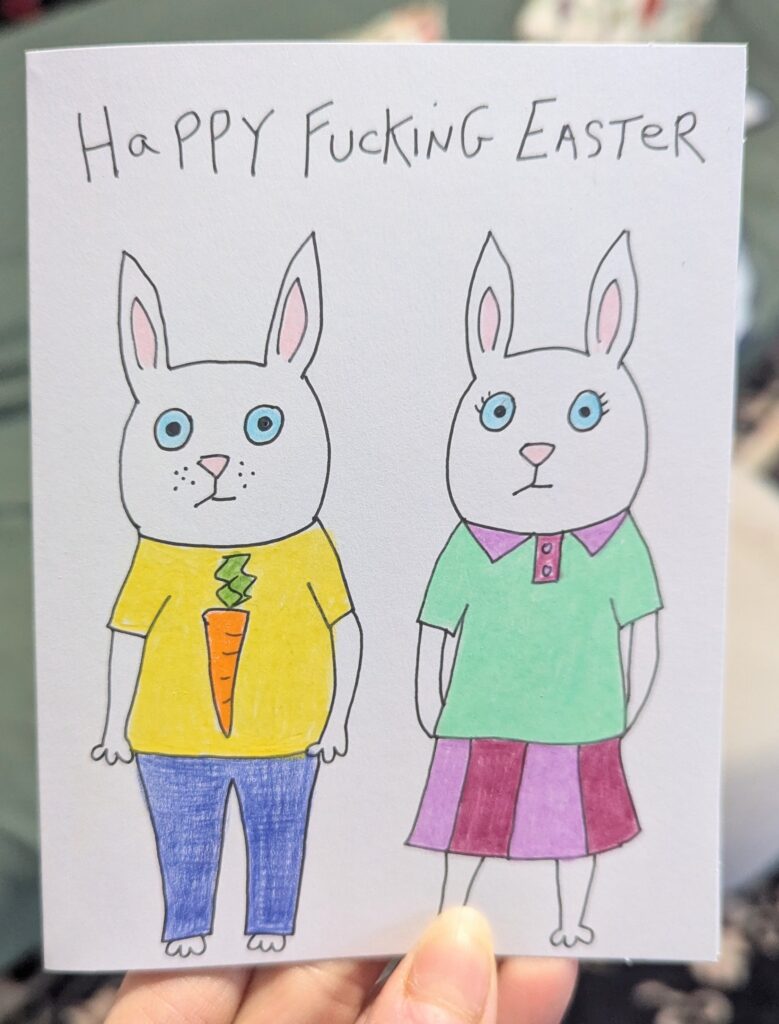 Happy Fucking Easter Bunny Card