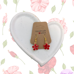 Hibiscus Charm Earrings