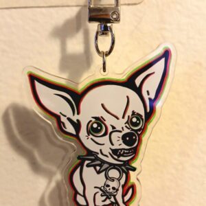 Angry Chihuahua Acrylic Keychain