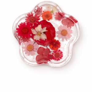 Floral Shaped Resin Trinket Tray for Jewelry, Soap, Coaster, Makeup