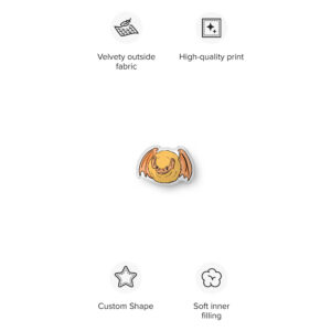 Fluffy Bat Shaped pillow