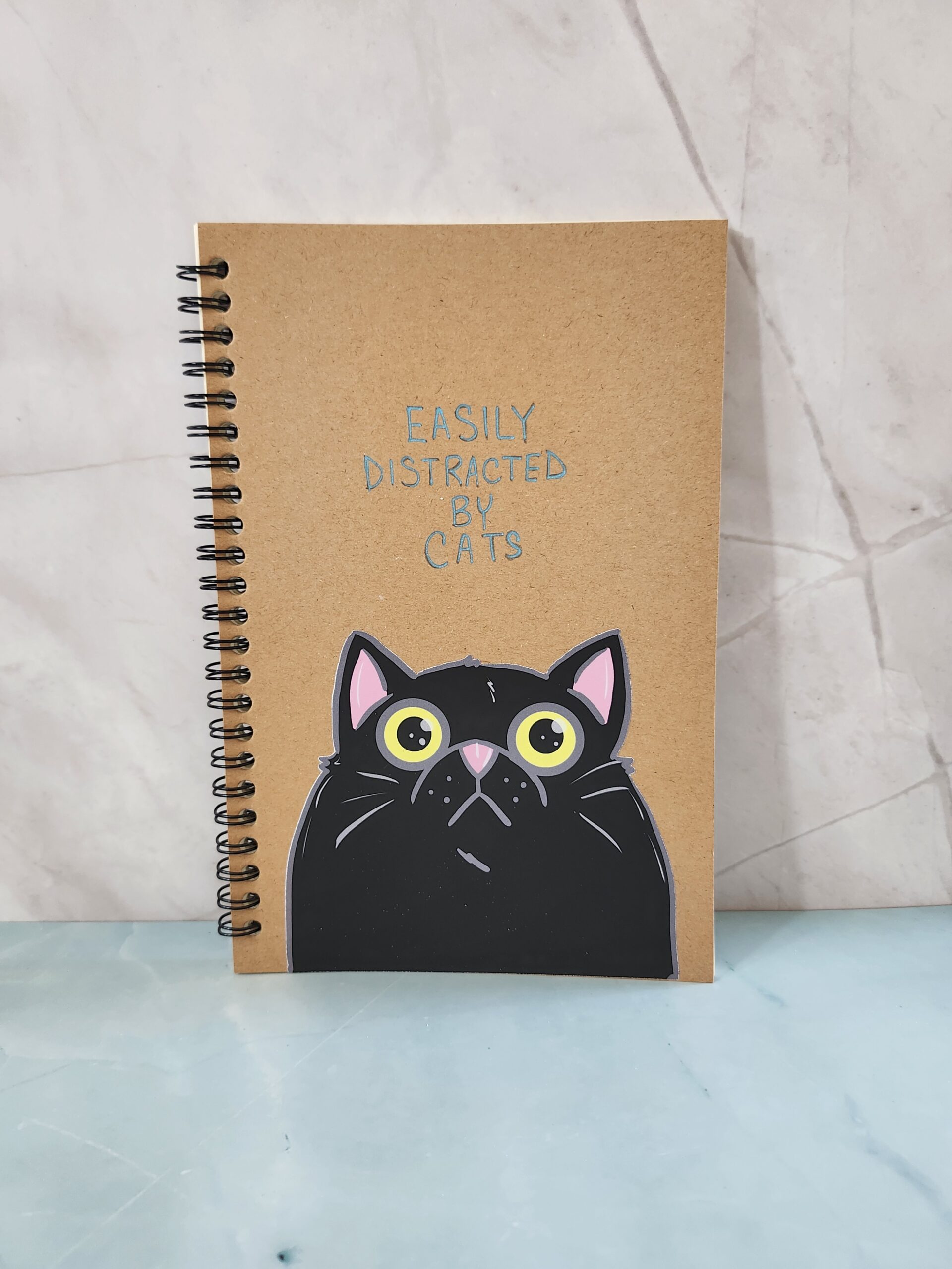 Easily Distracted by Cats Cat Notebook 8.3" x 5.5"