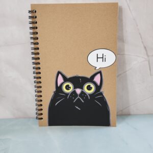 Hi, Cat Notebook 8.3" x 5.5"