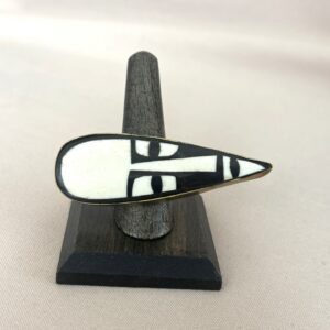 Bone Mask Statement Horizontal Ring