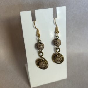 Brown Stone Earrings