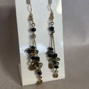 Black Stone Earrings