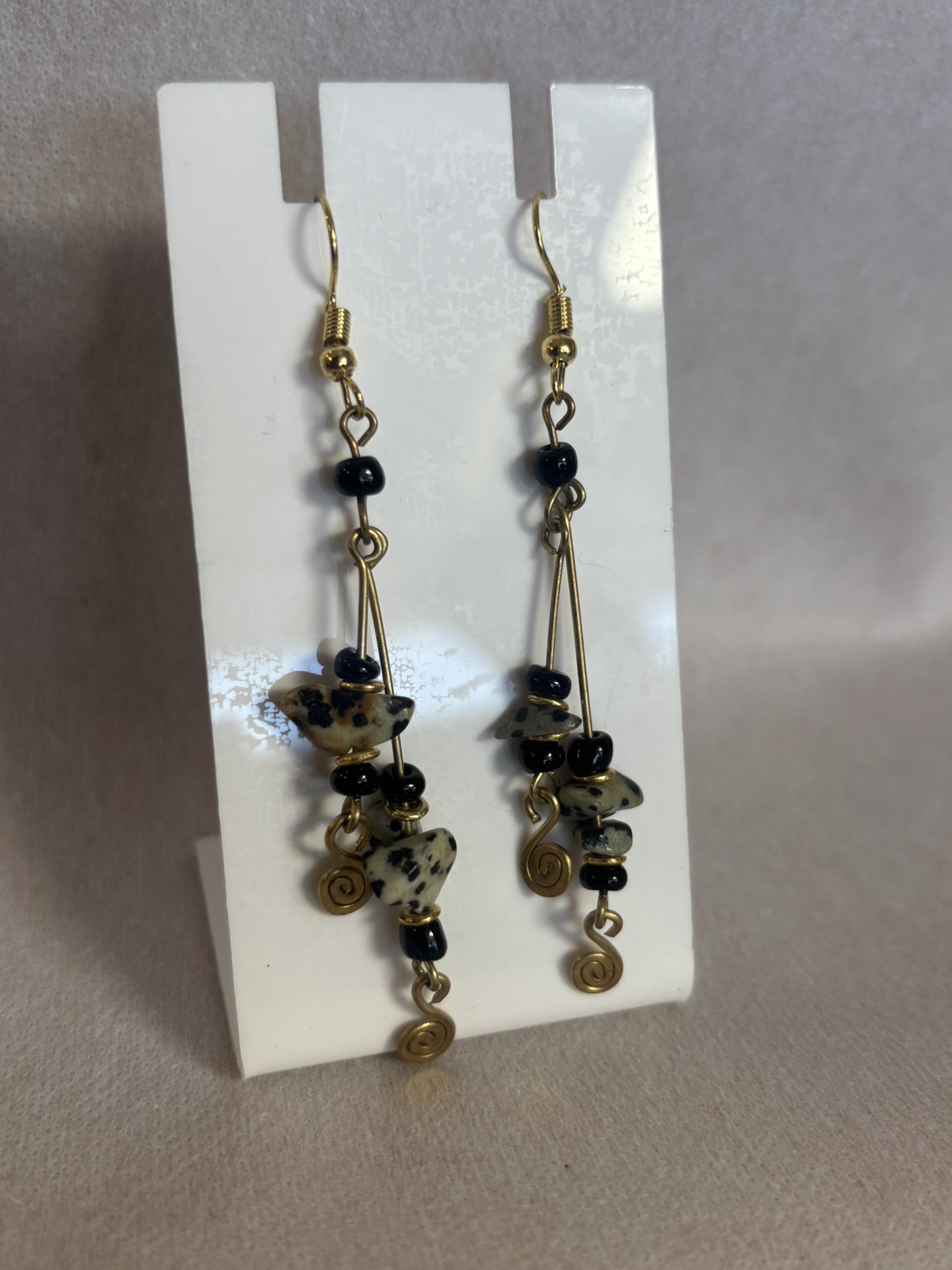 Black Stone Earrings