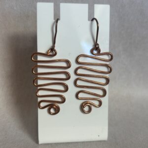 Spiral Copper Earrings