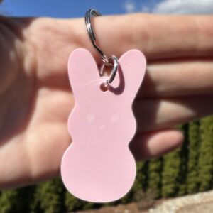Peeps Bunny Keychains