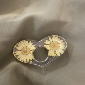 Book Page Holder for Reading-Heart - yellow