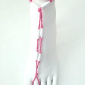 Barefoot Sandals, Decorative Foot Jewelry - Hot Pink