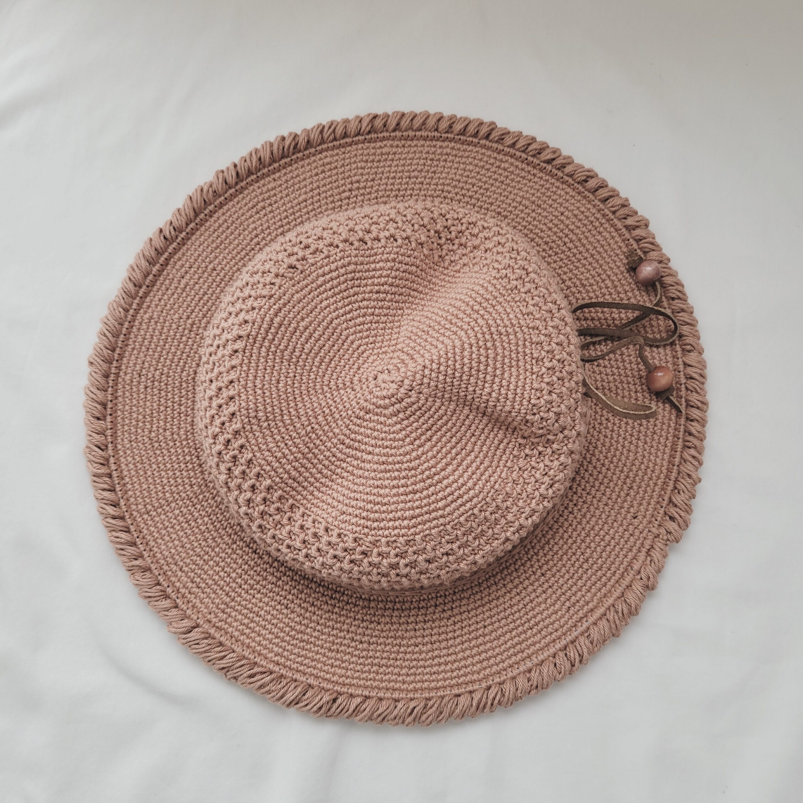 Hat - Crochet Brim Hat - Caramel - Image 3