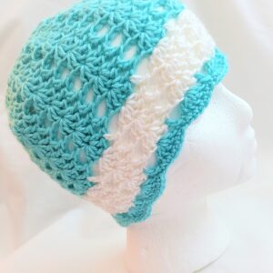 Hat - Crochet Unisex Lightweight Hat - Robin's Egg Shell