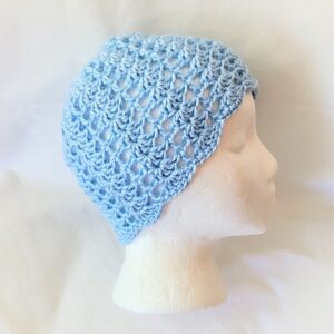 Hat - Crochet Unisex Lightweight Hat - Light Blue Shell