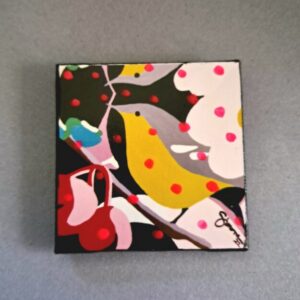 NEW DAY BIRD, PINK_ART MAGNET