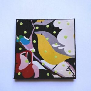 NEW DAY BIRD, GREEN_ART MAGNET