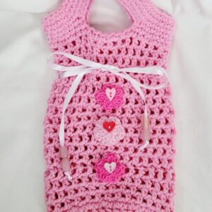 Gift Bag, Crochet Gift Bag - Pink