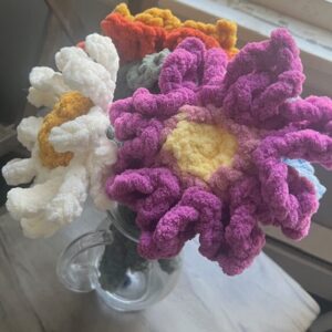 Crocheted Flower Stems