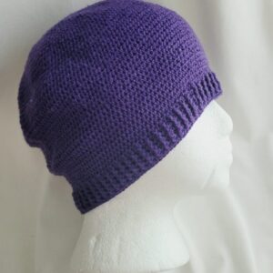 Hat - Crochet Lightweight Unisex Hat - Plum