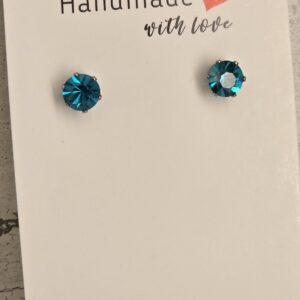 Ocean blue earring studs 1