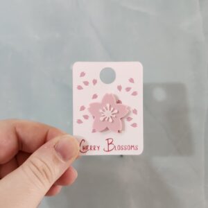 Cherry Blossom 3D Printed Pin