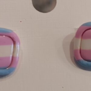 Translucent Flag Studs Handmade