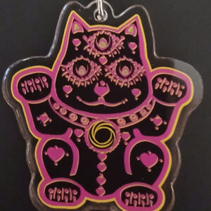 Maneki Acryclic Cat Keychain 1