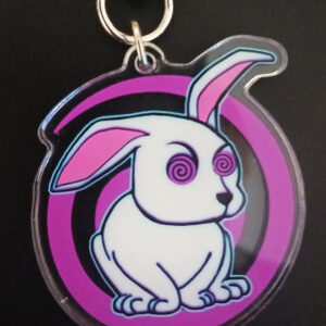 Crazy Bunny Acrylic Keychain